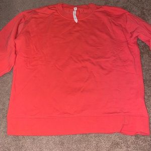 New without tags Coral lululemon boyfriend crewneck